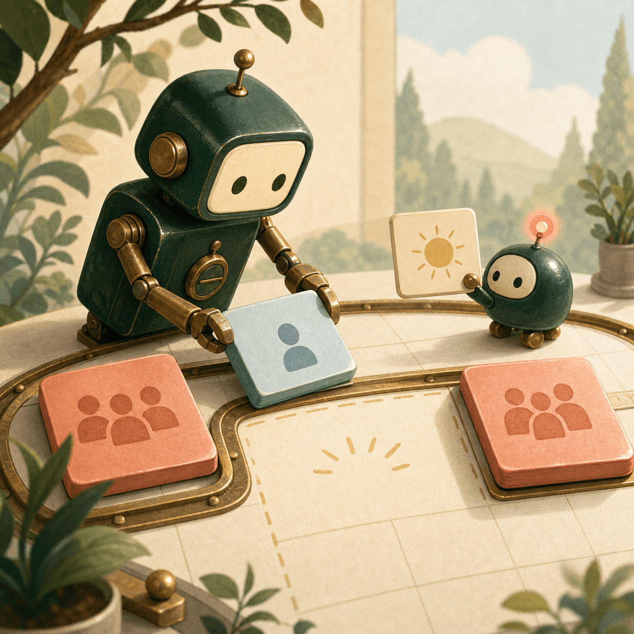 Autobot moving calendar blocks to make room in a busy schedule
