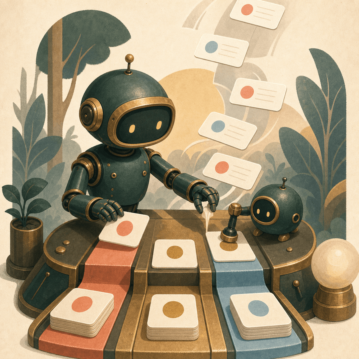 Autobot sorting incoming messages into clear paths